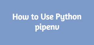 How to Use pipenv