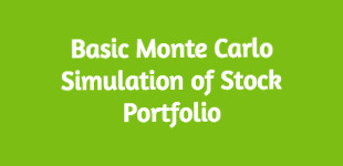 Basic Monte Carlo Simulation of Stock Portfolio
