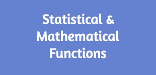 Statistics & Mathematical Functions