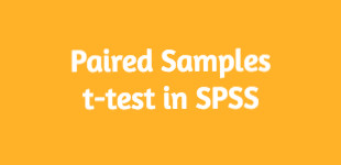How to Paired Samples t-test with SPSS