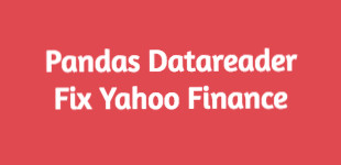 Python pandas_datareader fix-yahoo-finance