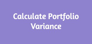 Calculate Portfolio Variance