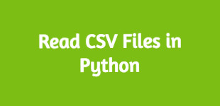 How to Read csv files in Python