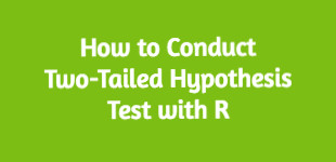 Conduct two-tailed Hypothess test with R